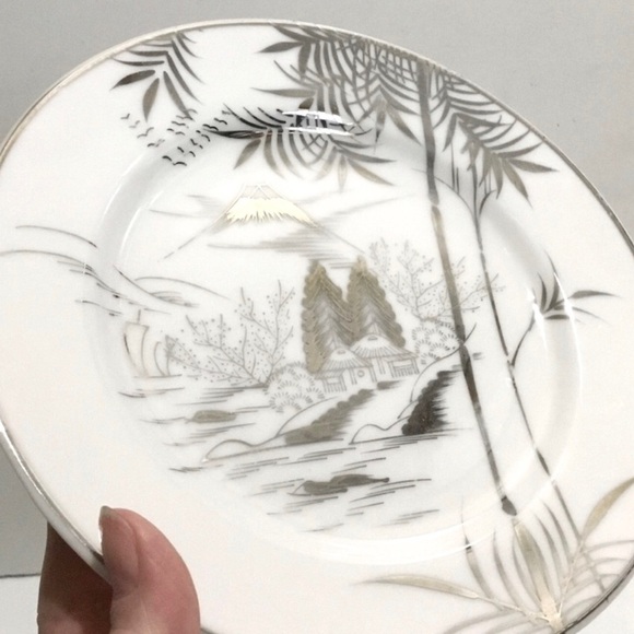 Vintage Kutani Porcelain Lithophane 3 piece set - Picture 17 of 17